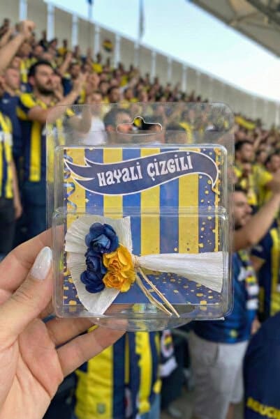 Sarı Lacivert Ruh | Taraftarlara Özel Mini Buket – Şık ve Anlamlı Hediye