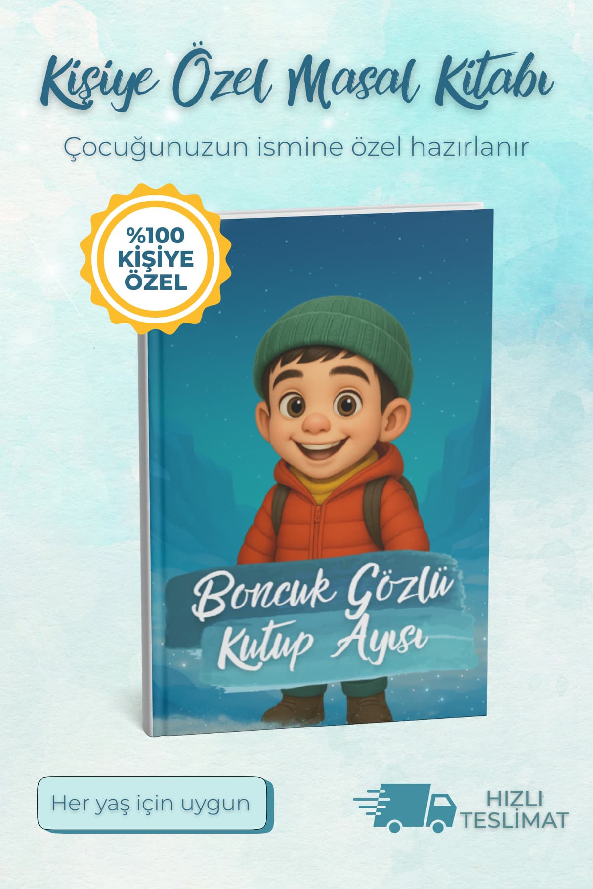 12 Sayfa - Kişiye Özel Masal Kitabı – İsme ve Fotoğrafa Özel, Unutulmaz Hatıra!