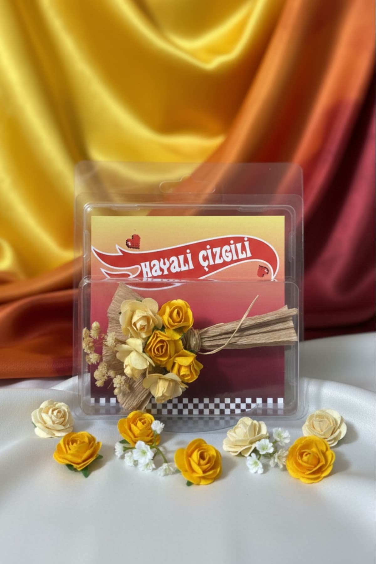 Mini Buket Love Flowers Tasarım Koleksiyonluk, Sevgiliye Hediye Kalıcı Çiçek Buketi Tasarım